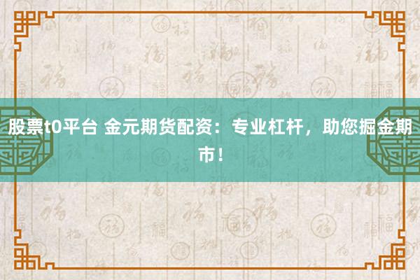 股票t0平台 金元期货配资：专业杠杆，助您掘金期市！