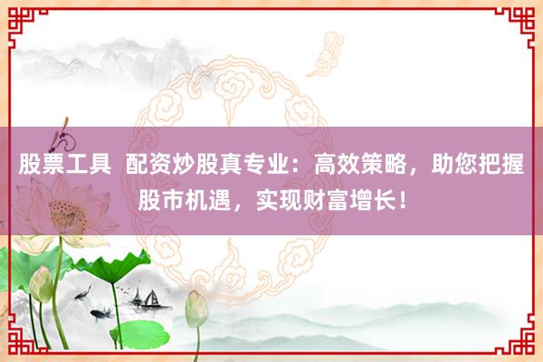 股票工具  配资炒股真专业：高效策略，助您把握股市机遇，实现财富增长！