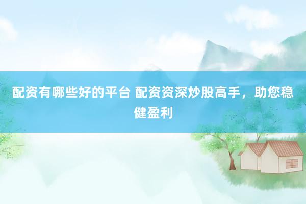 配资有哪些好的平台 配资资深炒股高手，助您稳健盈利