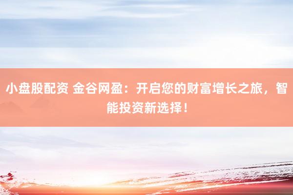 小盘股配资 金谷网盈：开启您的财富增长之旅，智能投资新选择！