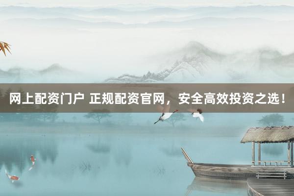 网上配资门户 正规配资官网，安全高效投资之选！